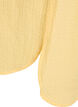 Short dress with a crinkled texture and short sleeves, Yellow, Packshot image number 3