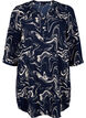 Tunic with 3/4 sleeves and print, N. Blazer Swirl AOP, Packshot image number 0