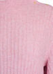 Ribbed jumper with puff sleeves and buttons, Red, Packshot image number 2