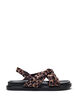 Wide fit - Sandal with knot detail, Brown, Packshot image number 0