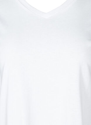 V-neck t-shirt, Bright White, Packshot image number 2