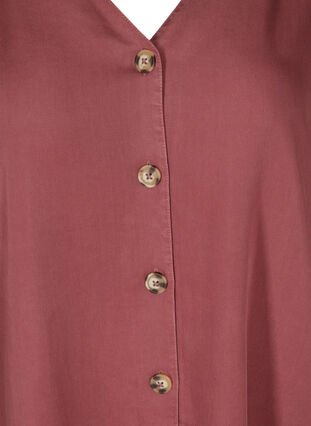 V-neck lyocell shirt, Wild Ginger, Packshot image number 2