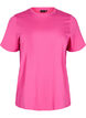 Basic cotton T-shirt with round neck, Rose, Packshot image number 0