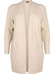 Ribbed Knit Cardigan with Pockets, Beige, Packshot image number 0