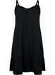 Viscose beach dress with braided straps, Black, Packshot image number 0