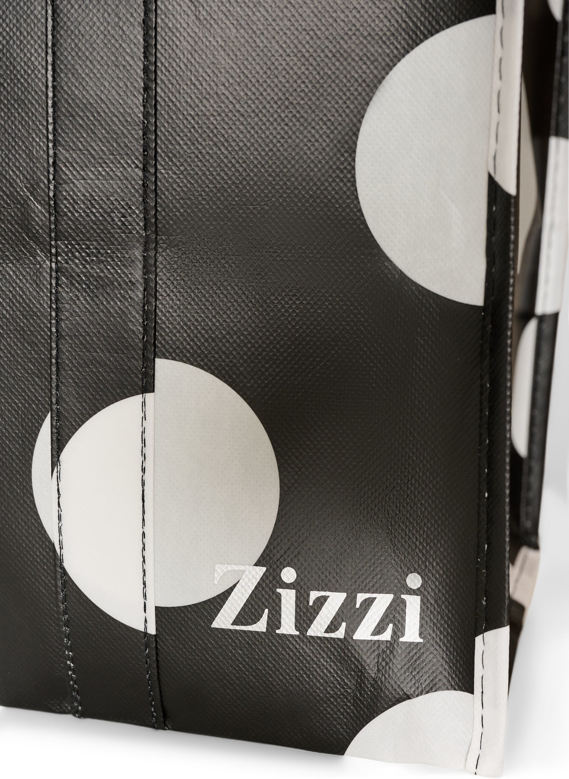 ZizzifashionShopping bag with zipper, Black, Packshot image number 2