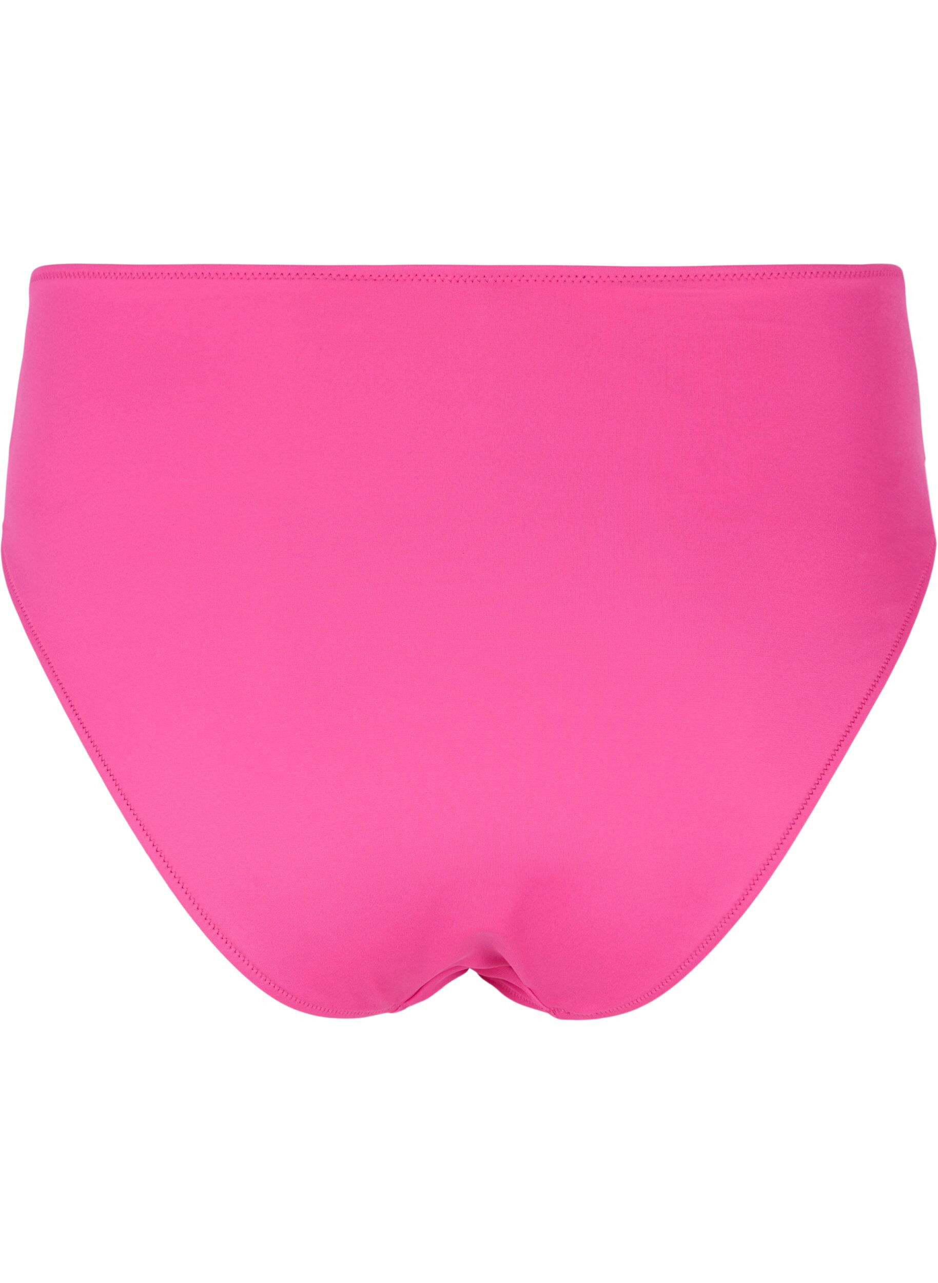 Zizzifashion High-waisted bikini bottoms, Pink, Packshot image number 1