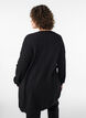 Long knitted cardigan in a viscose blend, Black, Model image number 2