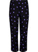 Viscose trousers with polka dots, Black w. Purple Dot, Packshot image number 1
