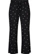 Pyjama bottoms with ribbed texture and floral print, Black, Packshot image number 0