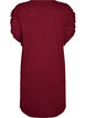 Nightgown in organic cotton with ruffle sleeves, Red, Packshot image number 1
