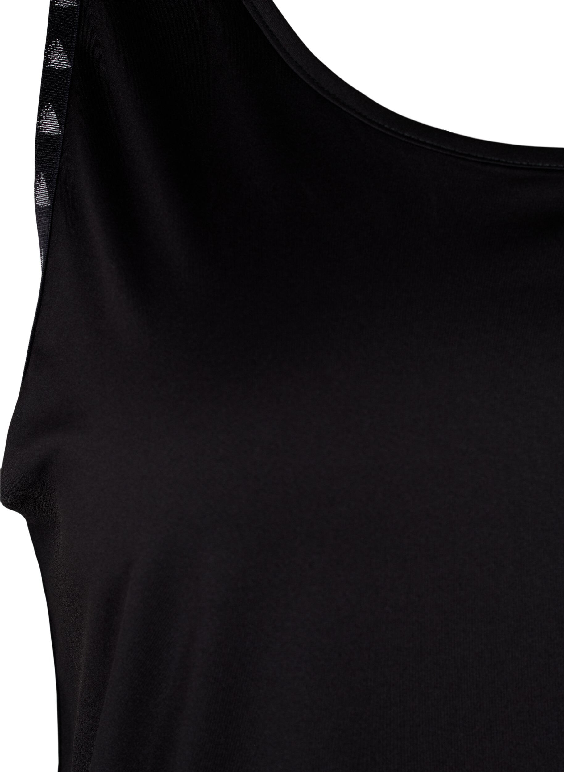 Zizzifashion Plain workout top, Black, Packshot image number 2