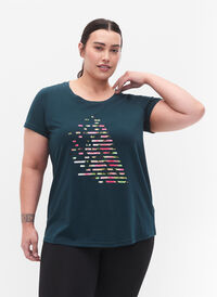 Sports t-shirt with print, Ponderosa Pine w. A, Model