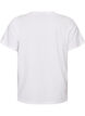 Organic cotton T-shirt with teddy bear motif, White, Packshot image number 1