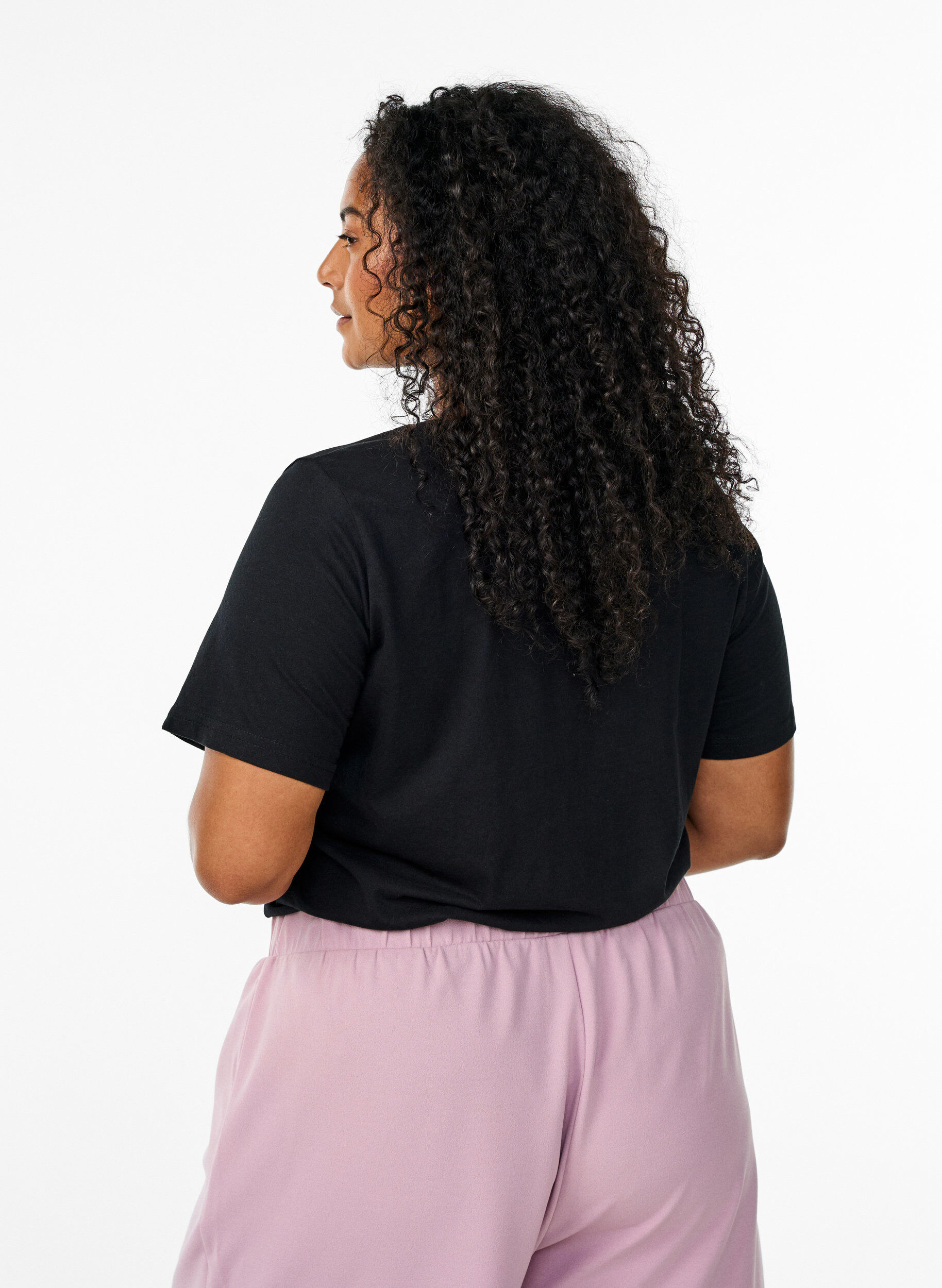 Zizzifashion FLASH - T-shirt with motif, Black, Model image number 2