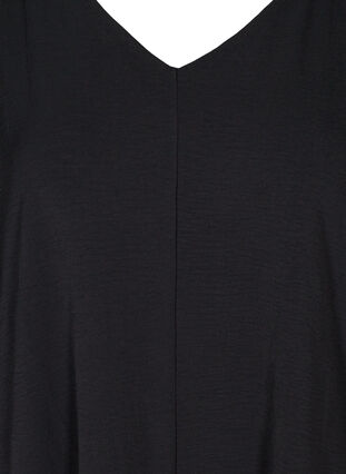 Tunic with 3/4 length sleeves, Black, Packshot image number 2