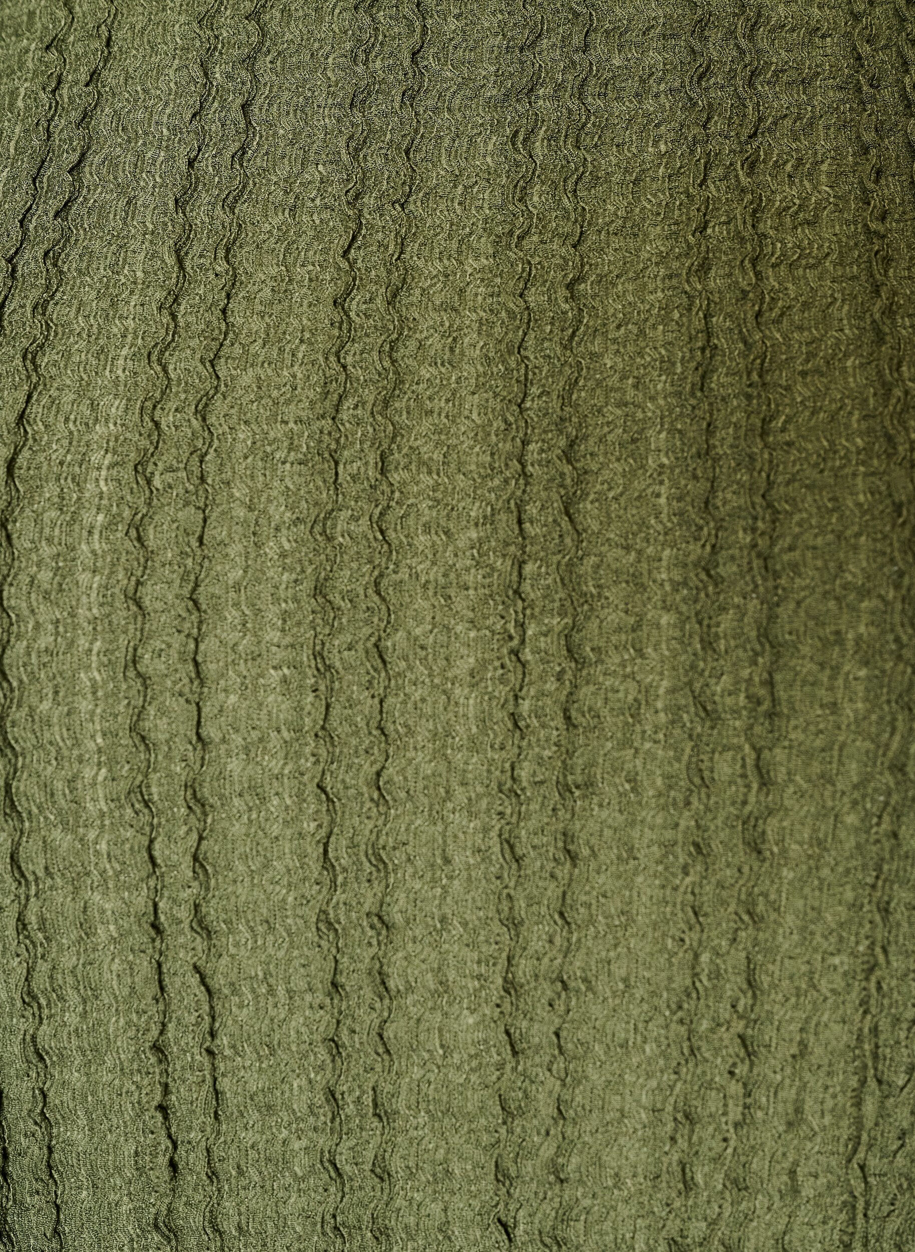 ZizzifashionTextured jersey blouse with a balloon silhouette, Green, Packshot image number 2