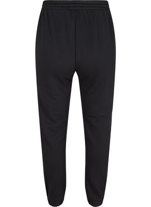 Loose sweatpants with pockets, Black, Packshot image number 1