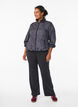 Running jacket with a high neck and adjustable hem, Grey, Model image number 1