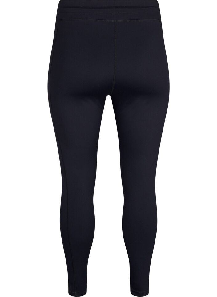 7/8 training tights with pockets, Black, Packshot image number 1