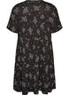 Patterned dress with panels, Black, Packshot image number 1