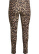 Viscose leggings with leopard print, Brown, Packshot image number 1