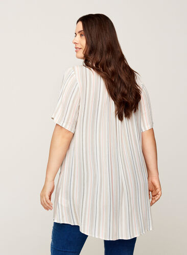 Short-sleeved striped tunic, Striped As ss, Model image number 1