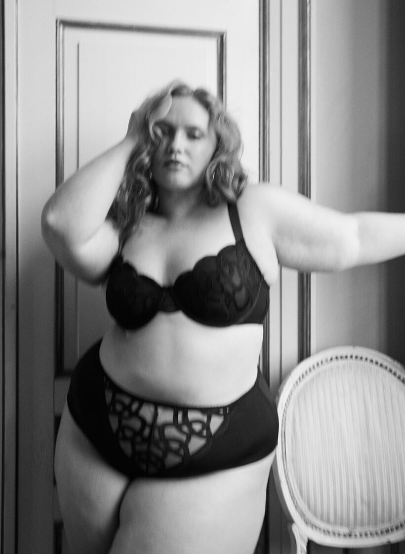 Microfibre panties with lace details, Black, Image image number 0