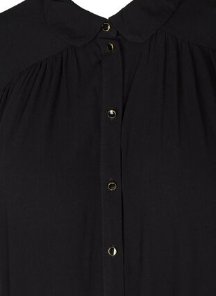 Sleeveless viscose tunic, Black, Packshot image number 2