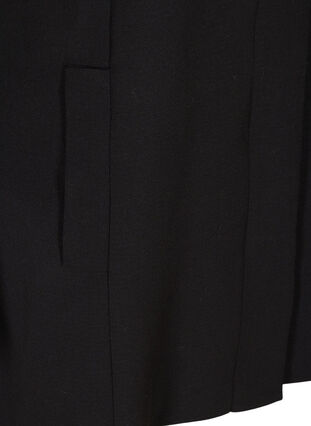 Jacket with a button fastening and an A-line cut, Black, Packshot image number 3