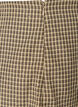 Skirt with a mini-check pattern and rhinestones, Brown, Packshot image number 3