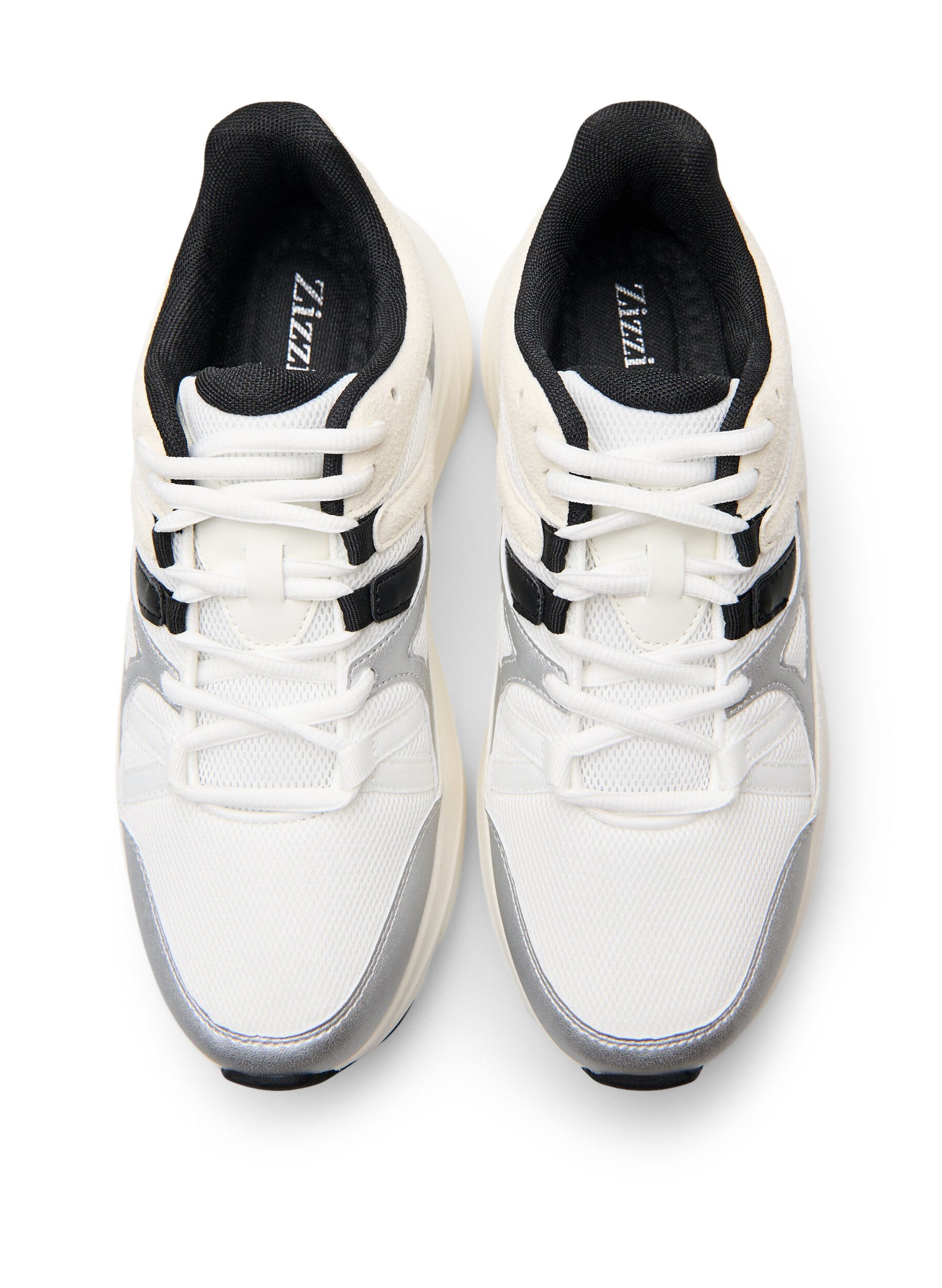 Zizzifashion Comfortable sneakers with a shock-absorbing sole, White, Packshot image number 2