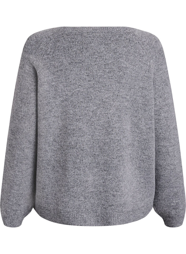 Soft knit with a round neck, Grey, Packshot image number 1