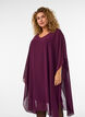 Short chiffon dress with V-neck, Purple, Model image number 2