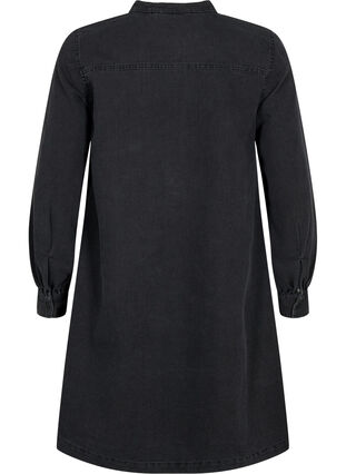 Long sleeve denim dress, Grey Denim, Packshot image number 1