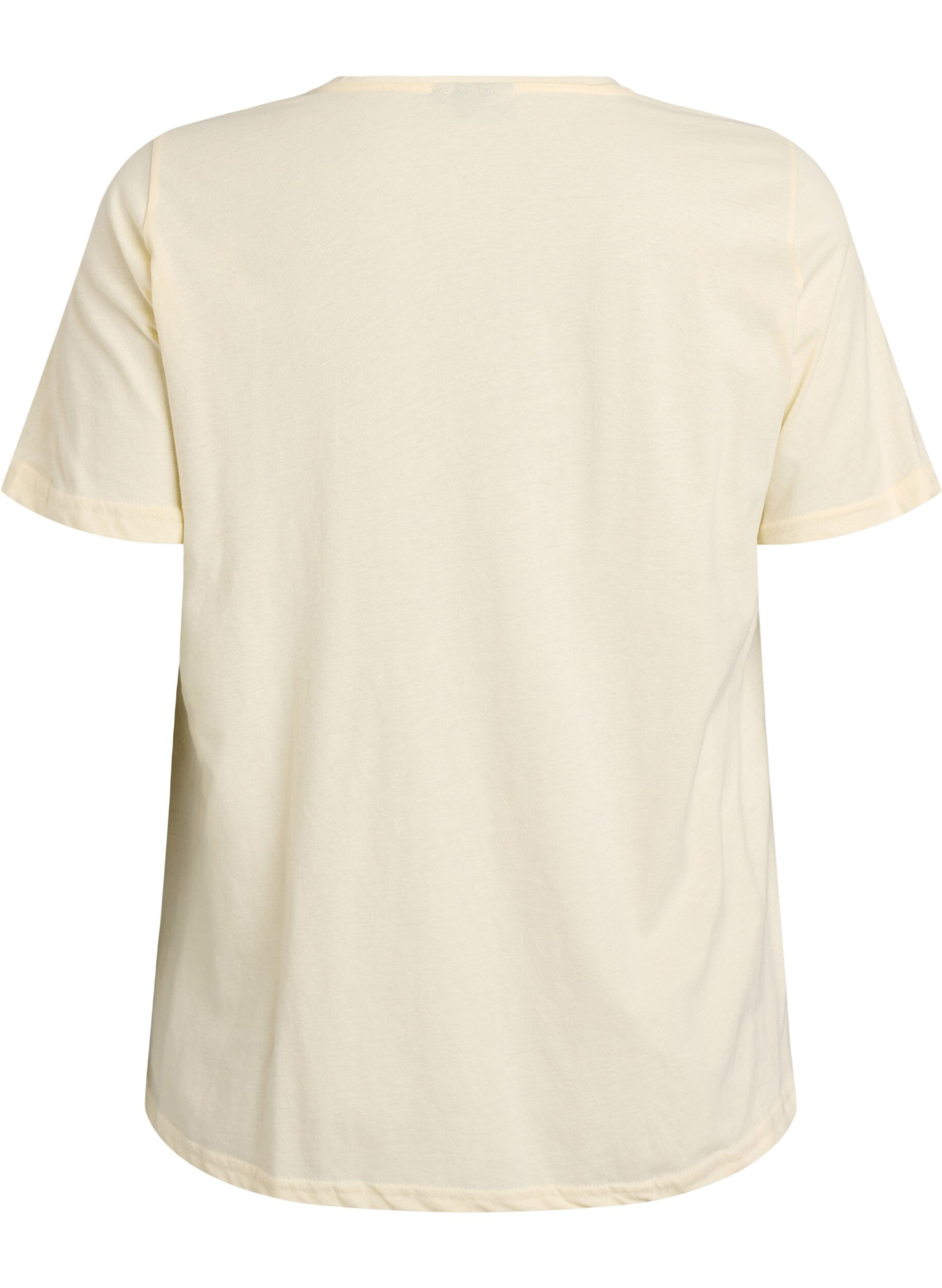 ZizzifashionT-shirt with motif, Yellow, Packshot image number 1