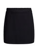 Short jersey skirt with slit, Black, Packshot image number 0