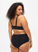 Padded underwire bra with embroidery, Black, Model image number 1