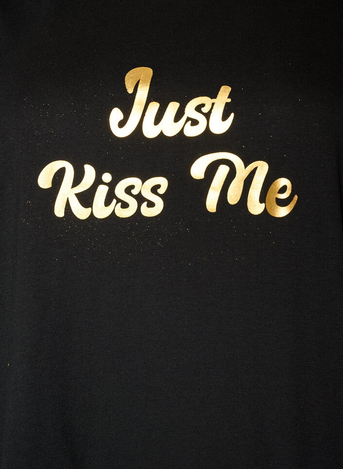 T-shirt with motif, Black, Packshot image number 2