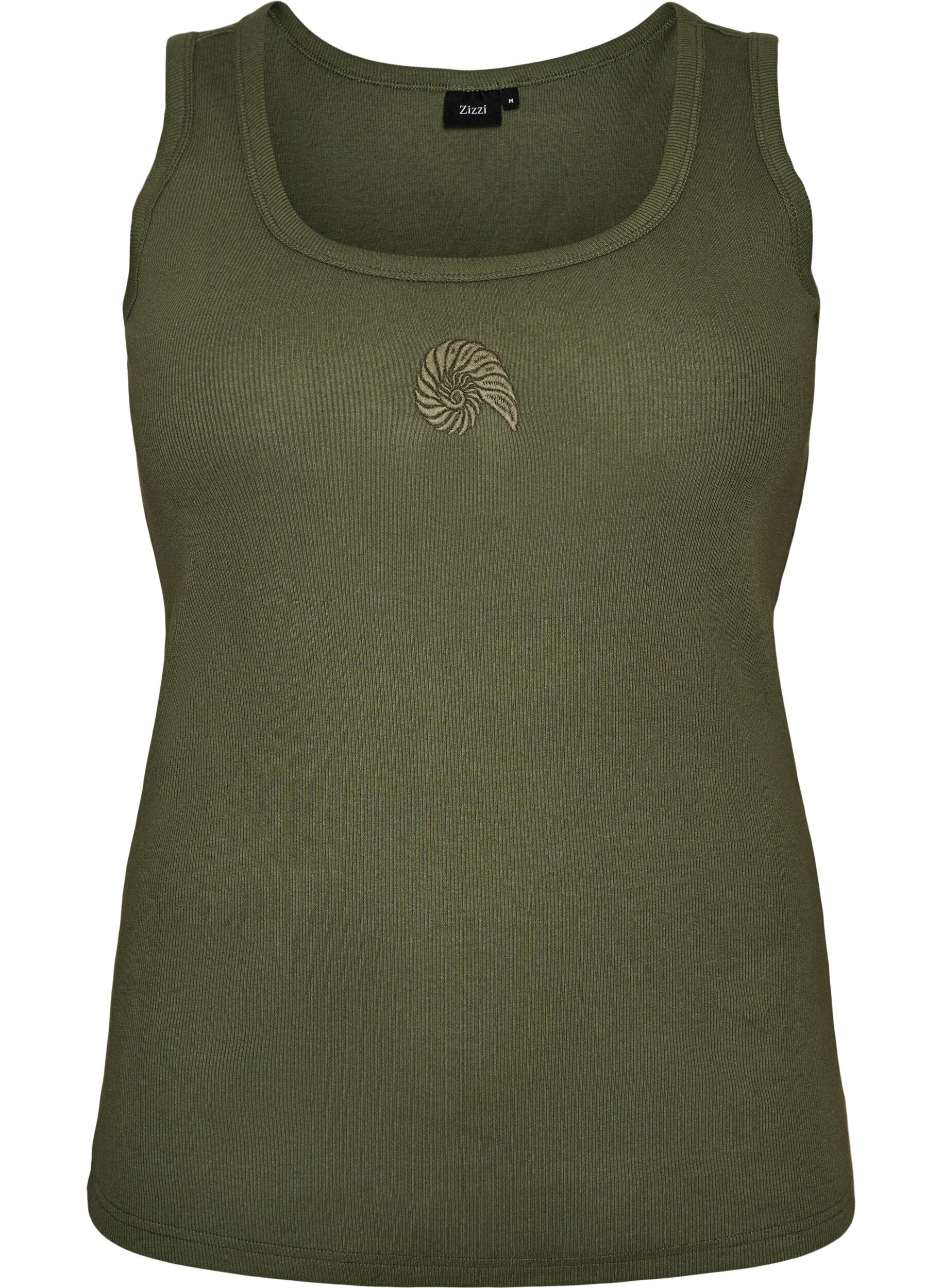 Fitted top with motif