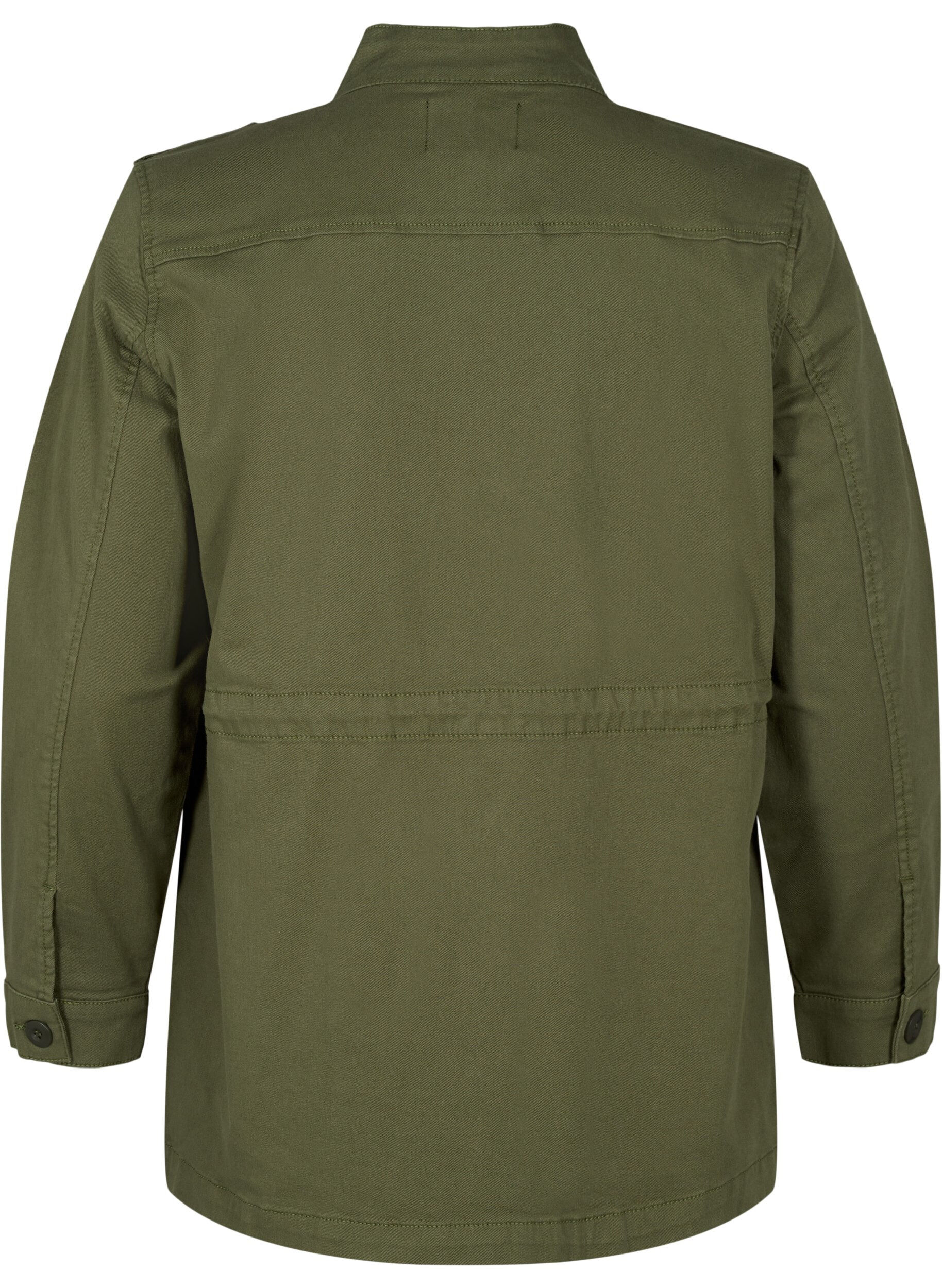 Zizzifashion Canvas jacket with pockets, Thyme, Packshot image number 1