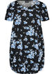 Short-sleeved cotton dress with print, Black, Packshot image number 0