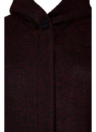 Coat with a hood and A-line cut, Port Royal Mel., Packshot image number 2