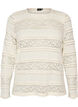 Lace blouse with long sleeves, Vanilla, Packshot image number 0