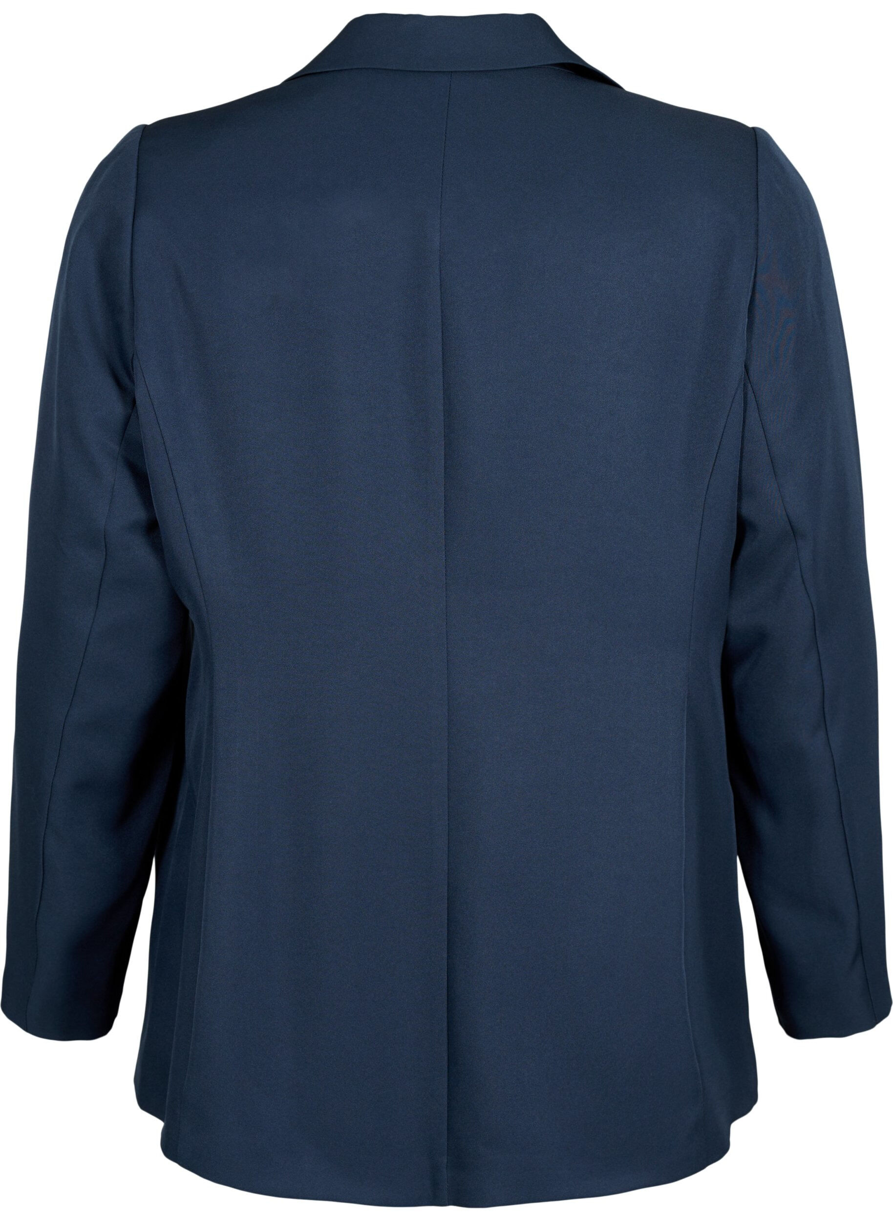 Zizzifashion FLASH - Simple blazer with button, Blue, Packshot image number 1