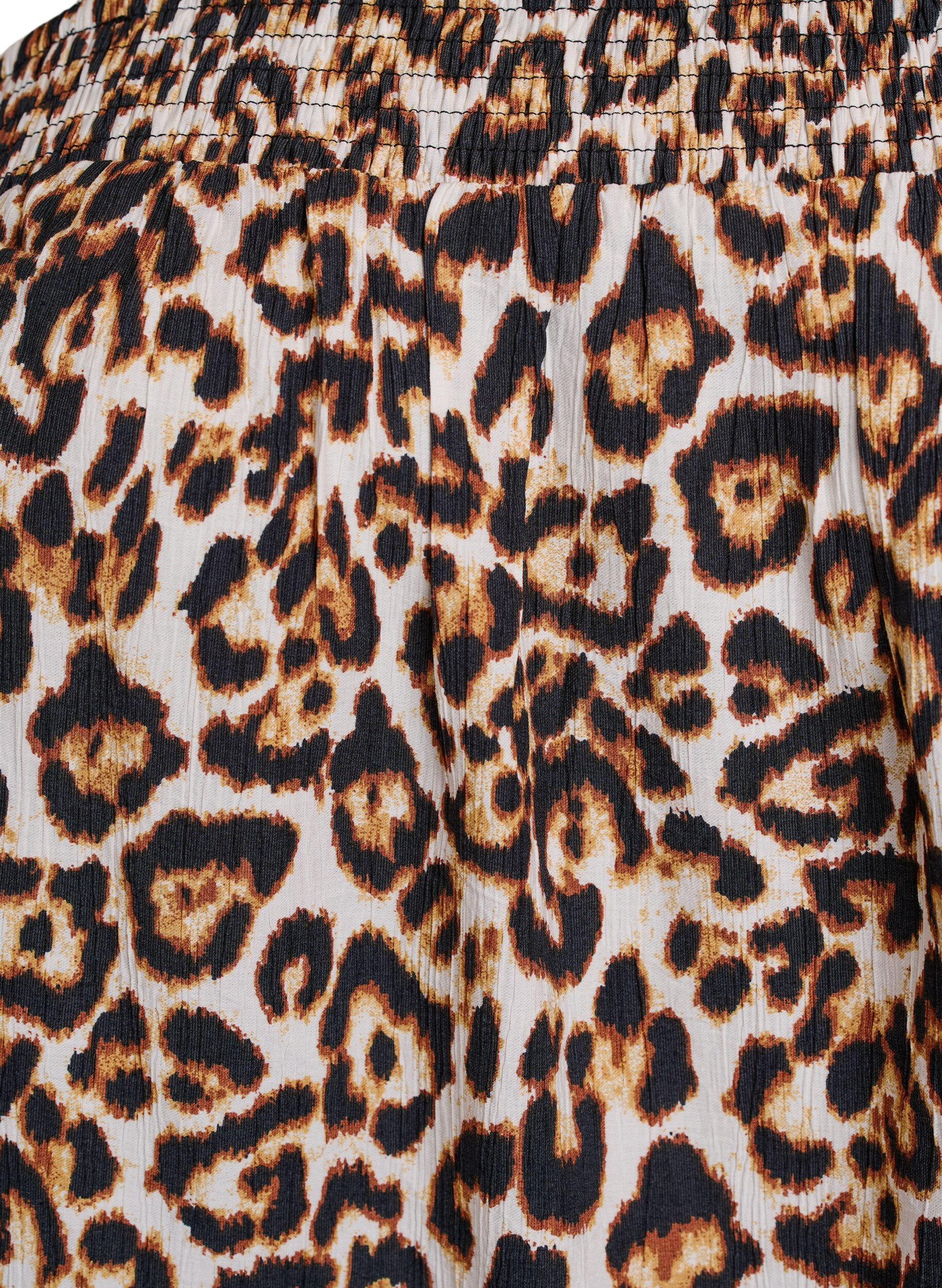 Zizzifashion Short viscose dress with spaghetti straps, Beige, Packshot image number 2