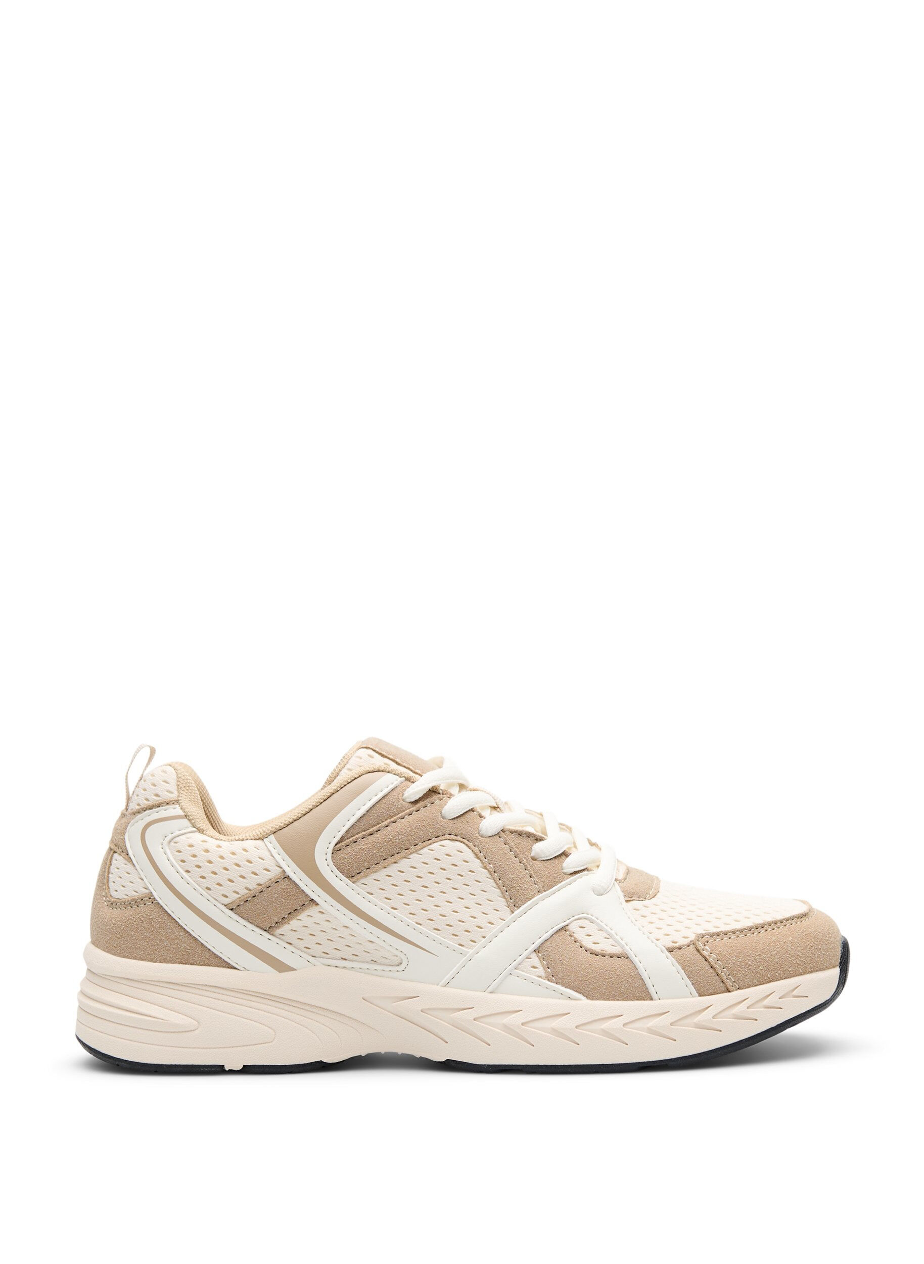 Zizzifashion Sporty sneakers with mesh, Beige, Packshot image number 0