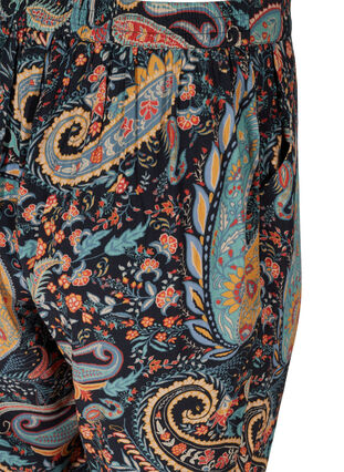 Loose viscose trousers with paisley print, Paisley AOP, Packshot image number 3
