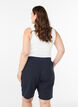 Loose cotton shorts with pockets, Blue, Model image number 2