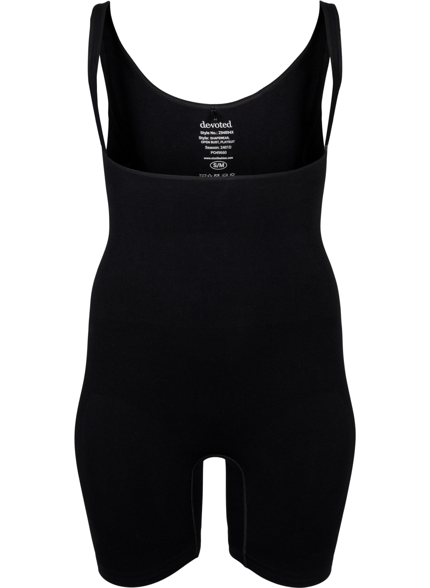 Zizzifashion Shapewear suit, Black, Packshot image number 0